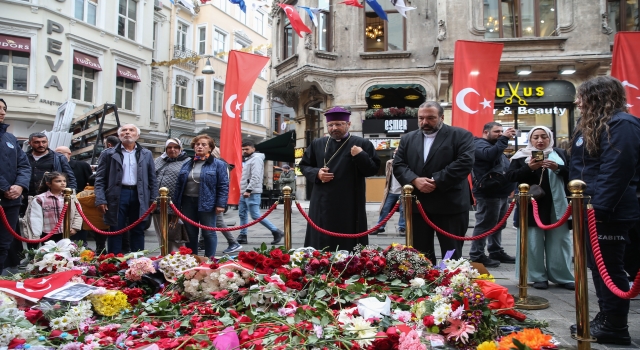 Türkiye Ermenileri Patriği Maşalyan, terör saldırısında yaşamını yitirenleri İstiklal Caddesi’nde andı