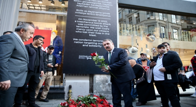 BBP Genel Başkanı Destici, İstiklal Caddesi’ni ziyaret etti: