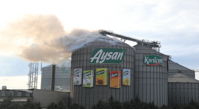 GÜNCELLEME Edirne’de yağ fabrikasında çıkan yangın kontrol altına alındı