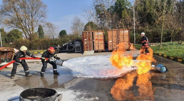 Sakarya’da itfaiye personeline eğitim verildi