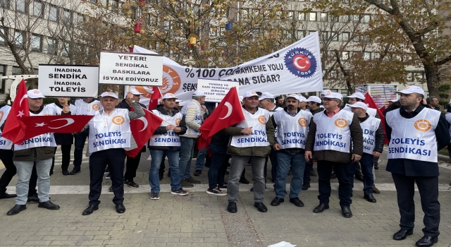 KASDAŞ çalışanları, Kadıköy Belediyesini protesto etti