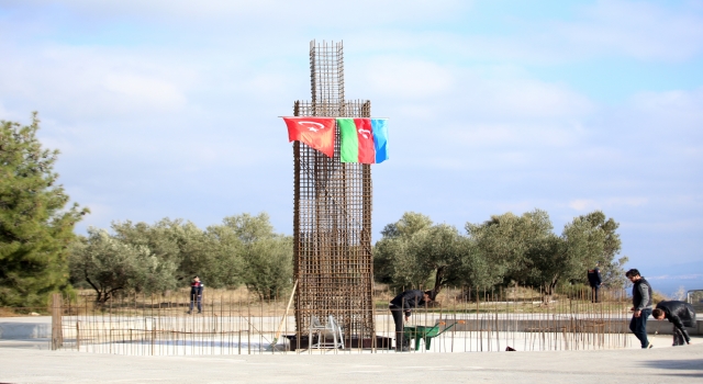 Çanakkale Savaşları’nda şehit olan Azerbaycanlı askerler için yapılacak anıtın temeli atıldı