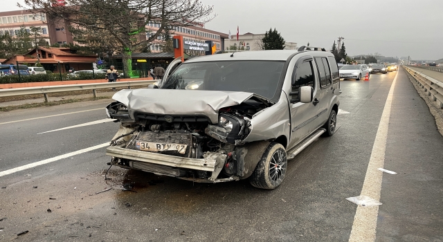 Edirne’de hafif ticari araçların çarpıştığı kazada bir kişi yaralandı