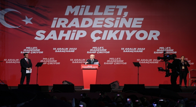 Saraçhane’de ’’Millet, iradesine sahip çıkıyor’’ mitingi düzenlendi