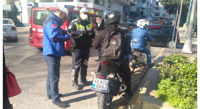 Kocaeli’de Yürüyüş Yolu’nu kullanan motosiklet sürücülerine toplam 30 bin lira ceza kesildi