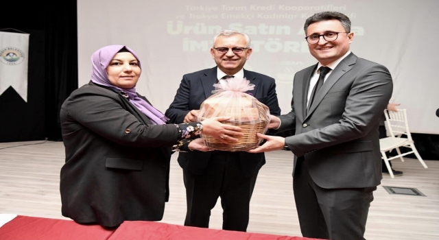 Keşan’da ev hanımlarının ürettiği ürünler Tarım Kredi Marketlerinde satılacak