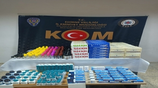 Edirne’de iş yerinde kaçak tütün ürünleri ele geçirilen şüpheli gözaltına alındı