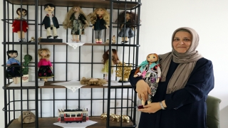 Edirne’de atık kumaş ve malzemelerden el emeği oyuncak bebekler tasarlıyor