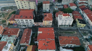 Kadıköy’de 3 kişinin öldüğü bina havadan görüntülendi