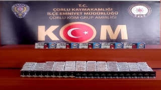 Tekirdağ’da yapılan denetimlerde çok sayıda makaron ele geçirildi