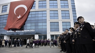 Bursa’da şehit polis memuru için emniyet müdürlüğünde tören düzenlendi