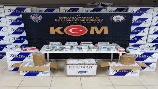 Tekirdağ’da 7 milyon 943 bin makaron ele geçirildi 