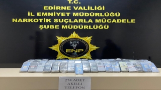 Kapıkule Sınır Kapısı’nda 274 kaçak cep telefonu ele geçirildi 