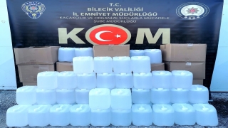 Bilecik’te durdurulan araçta 600 litre etil alkol ele geçirildi