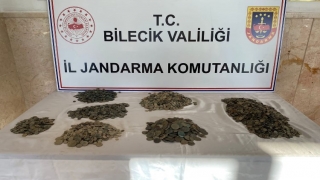 Bilecik’te düzenlenen operasyonda 7 bin 784 tarihi sikke ele geçirildi